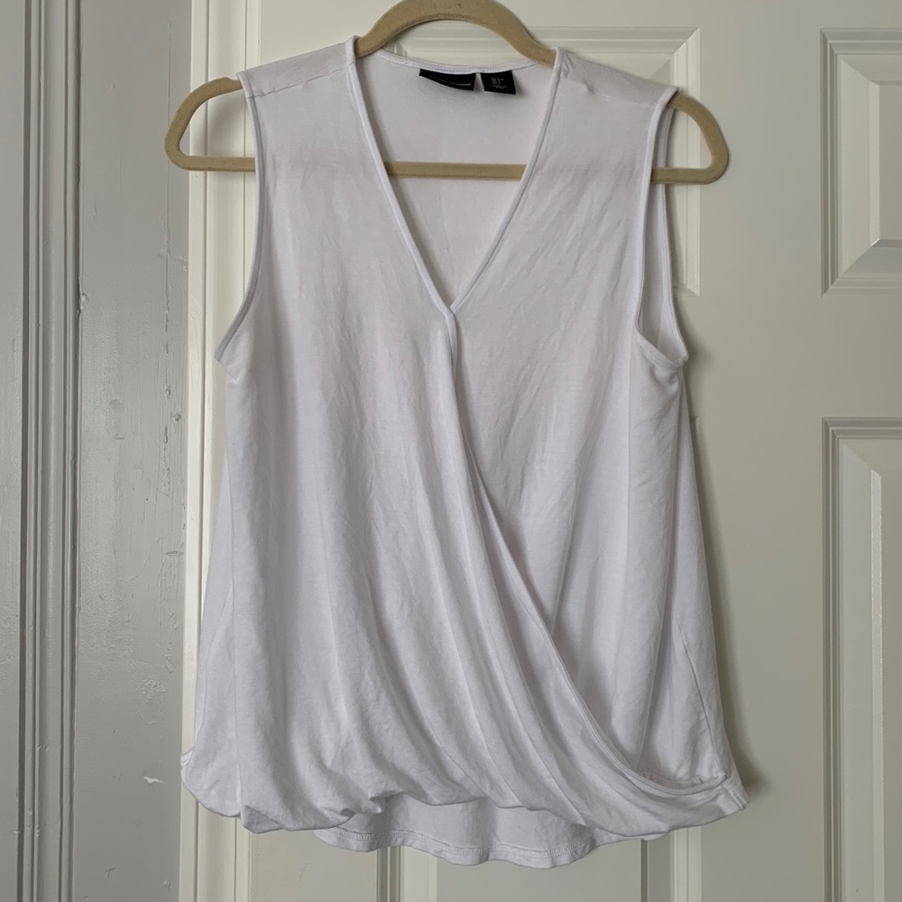 White Sleeveless Top